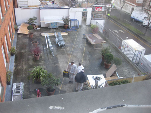 房屋維修的工地