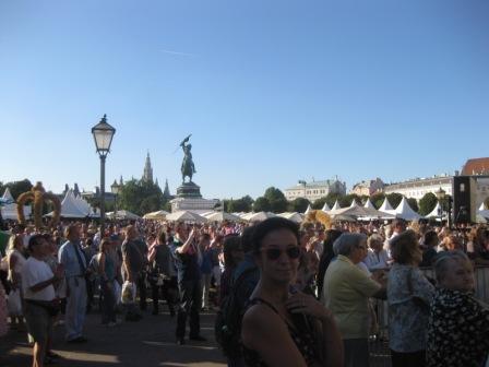 奧地利維也納在王宮廣場(chǎng)舉辦的農(nóng)民文化節(jié)現(xiàn)場(chǎng)一角